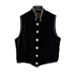 Double D Ranch Velvet Vest with Silver Accents